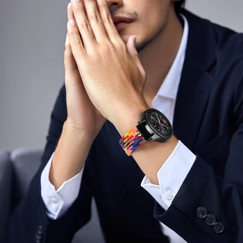 20 mm 22 mm Univerzalni Elastičnega Najlon Solo Zanke za Samsung Galaxy Watch Aktivna 2 3 Nastavljiv Watch Trak za Huawei GT2 Manžeta