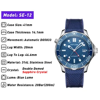 200 M Nepremočljiva, Avtomatski GMT Watch Modno Razkošje Mehansko ročno uro iz Nerjavečega Jekla Gledal Modro moških relogio masculino