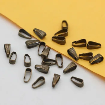 200pcs zlato/srebro/bron Kovin, platiranih obesek kamen zapirali Kljuke Sponke ščepec posnetek bail priključek DIY nakit ugotovitve