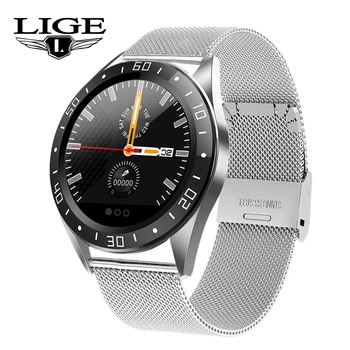 2019 LIGE Nove Pametne Watch Barva LED Zaslon Smartwatch ženske Modni Fitnes Tracker Srčnega utripa nepremočljiva Smartwatch+Box
