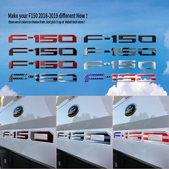 2019 Najbolje prodajanih MDATT Vstavite Črke za Ford F150 2018-2019 - 3M Lepilo & 3D Postavljeno vrata prtljažnika Nalepko Črke
