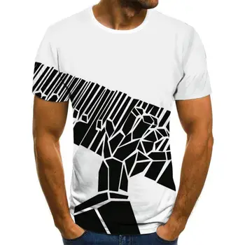 2020 Novo 3d Lobanje T -Shirt Punk Majica s kratkimi rokavi Moški Natisnjeni Priložnostne Tshirt O Vratu Hip Hop Kratkimi Rokavi Velikosti Xxs -6xl