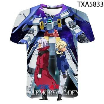 2020 Novo Poletje 3D T shirt Gundam Moški Ženske Otroci Priložnostne Moda Ulične Fant, Dekle, Otroci, ki so Natisnjeni T-shirt Kul Vrhovi Tee