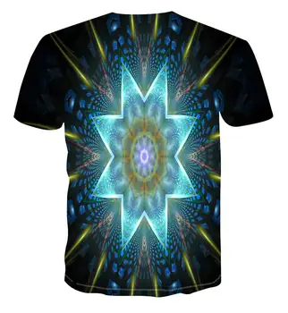 2020 novo poletje slog moška T-shirt barve geometrijski 3D tiskanja ženske / moški T-shirt hip hop priložnostne T-shirt vrh s-6xl