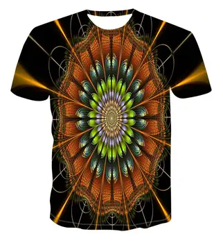 2020 novo poletje slog moška T-shirt barve geometrijski 3D tiskanja ženske / moški T-shirt hip hop priložnostne T-shirt vrh s-6xl