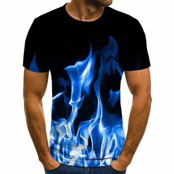 2020 Poletje Novo 3d majica s kratkimi rokavi Moški majica Kratek rokav T srajce Prikrivanje zanimiv vzorec 3dT-shirt Mens Ulica športna Oblačila