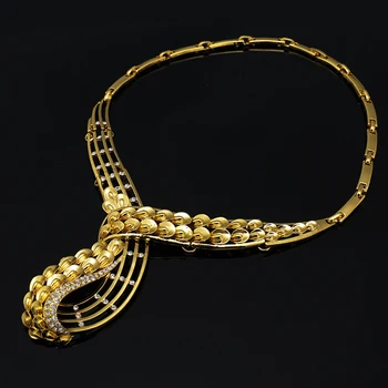 2021 debelo dubaj blagovne znamke Zlato nakit set Nigerija Poroka Poročni Nakit set Moda afriške kroglice Ženske custome nakit sklopov