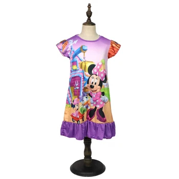 2021 Disney Princesa Dekle Obleko Poletje Otroci Oblačila Otroci Pižame Rojstni Dan Priložnostne Obleke Kostum Minnie Mouse Mickey 3 8 Y