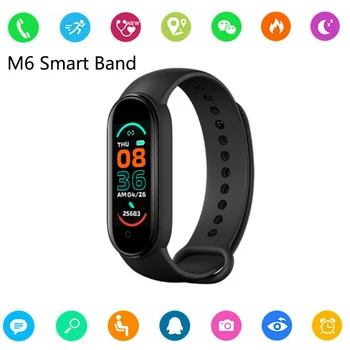 2021 M6 Smart Band Ure Ženske Moški Gledajo Krvni Tlak Monitor Športna Fitnes Zapestnica Smartwatch Za Apple Xiaomi Android