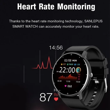 2021 Marca Novih Moških Pametno Gledati v Realnem času Aktivnosti Tracker Srčnega utripa Športne Ženske Pametno Gledati Moške Ura Za Android IOS