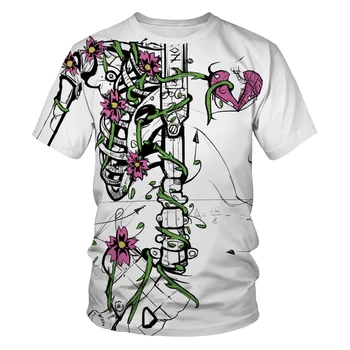 2021 moških in žensk poletje moda Joker 3D tiskanih lobanje T-shirt svoboden šport udobno T-shirt bluzo