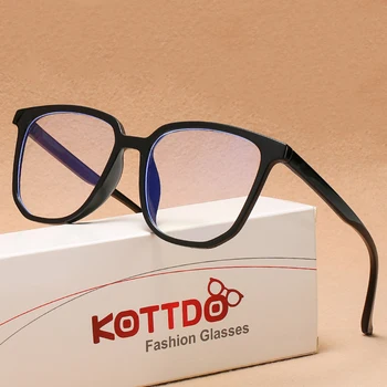 2021 Nov Kvadratni Ženske Očala Jasen Način Anti-Modra Svetloba Optičnih Očal Okvir Pregleden Moških Računalnik Eye Glasses