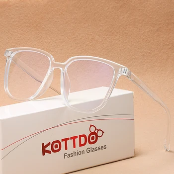 2021 Nov Kvadratni Ženske Očala Jasen Način Anti-Modra Svetloba Optičnih Očal Okvir Pregleden Moških Računalnik Eye Glasses