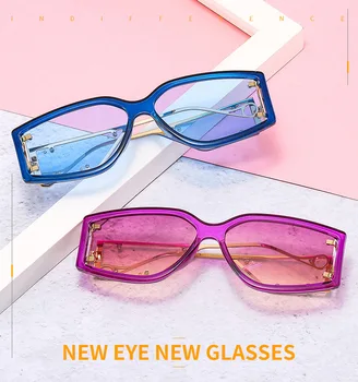 2021 Nova moda za moške punk majhno okno zakovice sončna osebnost ženska, trend, znamko design sončna očala Oculos De Sol