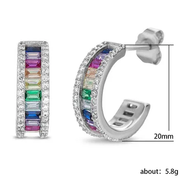 2021 nove modne Multi-barvne princesa uhani za ženske, obletnice, darila nakit trgovini E6257