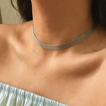 2021 NOVI retro ogrlica verige verige za ženske elegantne collares ovratnik ogrlica collier naszyjnik kola choker cadena zlato fashi