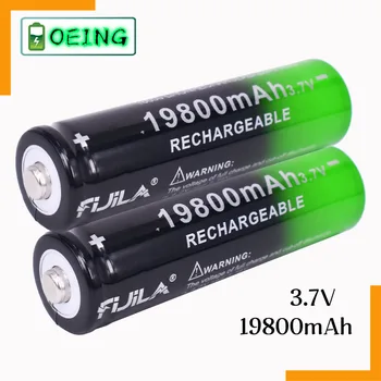 2021 NOVO 1~ 10PCS 18650 baterijo 3,7 V, 19800 mAh batera recargable de Li-Ion par linterna LED Caliente Nueva de Alta Calidad