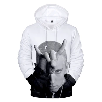 2021 Novo 3D Eminem Hoodies Dolgimi Rokavi moški/ženska Sweatshirts Hoodie pomlad Jesen Otroci Outwear modni pulover Preobsežne