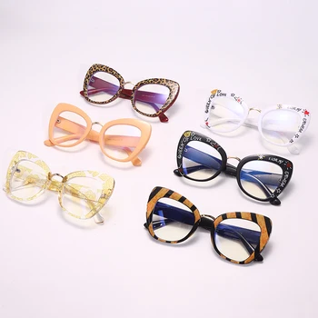 2021 Novo Cat Eye Glasses Ženske Moški Računalnik Očala Optični Eye Glasses Anti-modre Svetlobe Sončna Očala UV400