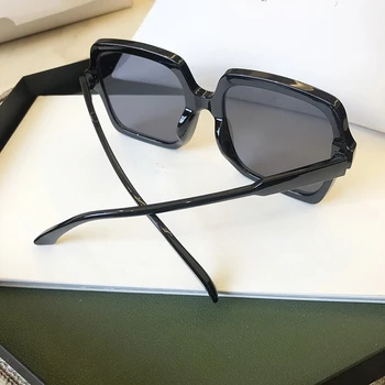 2021 Novo Vintage veliko Žensk sončna očala luksuzne blagovne znamke black moda gradient ženski prevelik kvadratnih dame moda očala