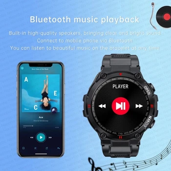 2021 Pametno Gledati Moške Bluetooth Klic Večfunkcijsko Glasbe za Nadzor Alarm Opomnik Šport Fitnes Tracker Smartwatch za telefon