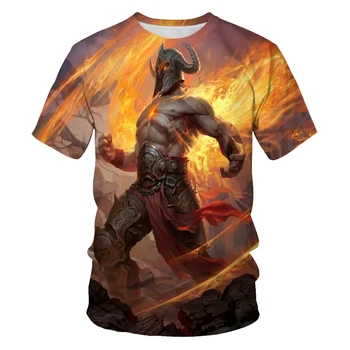 2021 poletje moda novi vojni junak 3D tiskanje moške trend kratka sleeved priložnostne T-shirt oblačila