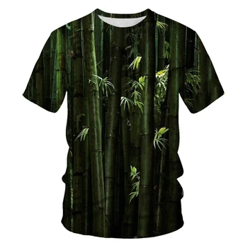 2021 Poletje Naravne Krajine 3D Tiskanje Novost Moda za Moške in Ženske T-Shirt Hip-Hop Street Priložnostne Dihanje T-Shirt
