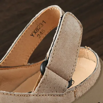 2021 Poletje Pravega Usnja za Moške Sandale, ki Modne Moške Priložnostne Čevlji Design Plaži Čevlji na Prostem Debel Edini Sandali Moški Sandali