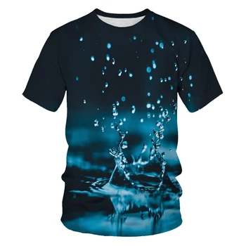 2021 poletne moške 3D vzorec digitalni tisk T-shirt moda kratkimi rokavi moški priložnostne in udobno 3DT majica