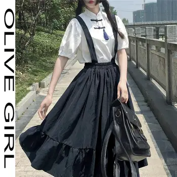 2021 Poletne Obleke Za Ženske Priložnostne Kawaii Pravljice Indie Oblačila Kratek Rokav Trak Maxi Lolita Obleko Harajuku Cottagecore Robe