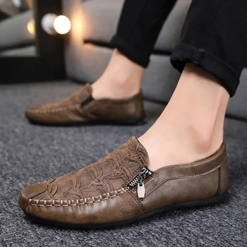 2021 Pomlad novih moških loafers čevlji mikrovlaken blagovne znamke priložnostne Non-slip čevlje za na prostem moški športni copati