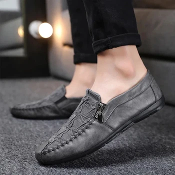2021 Pomlad novih moških loafers čevlji mikrovlaken blagovne znamke priložnostne Non-slip čevlje za na prostem moški športni copati