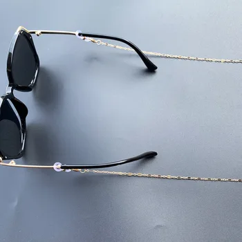 2021 Preprost Zlato Barvo Priložnostne masko verige za obešanje vratu očala verige ogrlica imetnik landyard