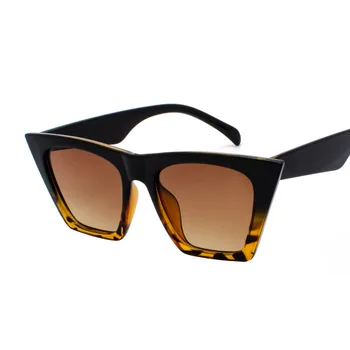 2021 Prevelik Odtenki Ženske Sončna Očala Črna Moda Velika Okvirjem Kvadratnih Sončna Očala Vintage Retro Sončniki Unisex Oculos Lunettes