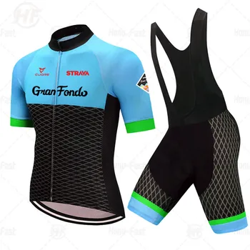 2021 STRAVA Ekipe Quick Dry, Kolesarski Dres Komplet Poletnih Oblačila Kolo MTB Maillot Ropa Ciclismo Športih na Prostem, Kolesarska Uniforme