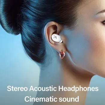2021 V Uho Mini Nevidno Stavko Brezžične Slušalke Bluetooth Slušalke Prostoročne Stereo Slušalke TWS Slušalka Z Mikrofonom