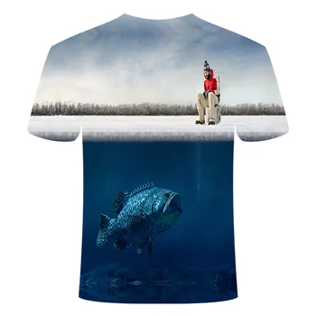 2021 Vroče novih moških prosti čas 3d tiskanje t shirt smešno ribe natisnjeni moških in žensk tshirt Hip hop T-shirt Harajuku natisni t-shirt vrhovi