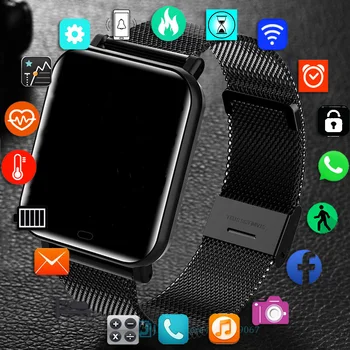 2021 Šport Fitnes Pametno Gledati Moški Ženske Smartwatch Za Android, iOS, Pametna Ura, Zapestnica Nepremočljiva Fitnes Tracker Pametno Uro