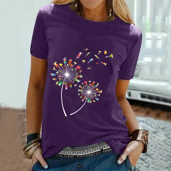 2021 Žensk Poletje Modni T-Majice, vrhovi Casual Sexy Pismo Tiskanje Kratkimi O-Vratu, Ohlapno T-Shirt Vrhovi oblačila za ženske