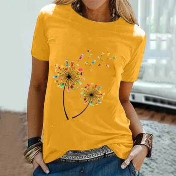 2021 Žensk Poletje Modni T-Majice, vrhovi Casual Sexy Pismo Tiskanje Kratkimi O-Vratu, Ohlapno T-Shirt Vrhovi oblačila za ženske