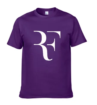 2021Creative design RF roger federer logo majica s kratkimi rokavi barva bombaž Majica s kratkimi rokavi Moški Nov Prihod Slog Kratkimi Rokavi Moški t-shirt