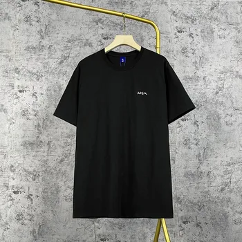 2021SS Black ADER NAPAKA Calli T-shirt Poletje Moški Ženske Visoke Kakovosti Izjava Besedilo Natisnjeno Adererror Tee Modra Oznaka Vrhovi
