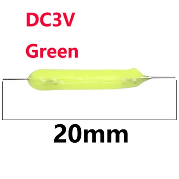 20PCS DC3V 20 mm Edison Žarnica z Žarilno Deli LED Čip Žarnice Oprema Diode Prilagodljiv Žarilno Bela Rdeča Modra Zelena