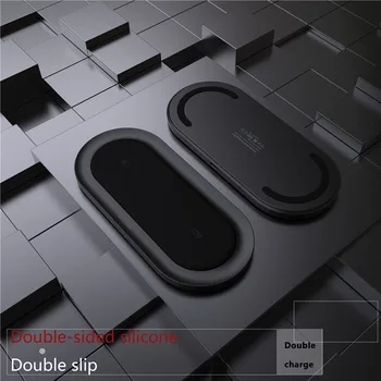 20W Dvojno Qi Brezžični Polnilnik Tipke za iPhone 11 XS XR X 8 AirPods Pro 10W Dvojno Hitro Polnjenje Dock Postajo Za Samsung S10 S20