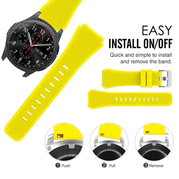 22 mm watch trak Za samsung Galaxy watch 3 46mm 45mm S3 Meje silikonski smartwatch pas, zapestnica Huawei wath gt gt2 3 trak