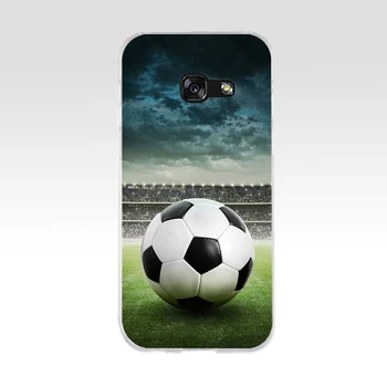 223AQ nogometno žogo Mehki Silikon Tpu mobilni telefon, Ohišje za Samsung galaxy a3 a5 2016 2017 a6 A8 2018