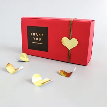 240Pcs Zlato Srce Oblikovane Nalepke, Etikete, Samolepilne Nalepke Gift Box Embalaže Nalepke Otroci Pisemske Ovojnice Nalepke