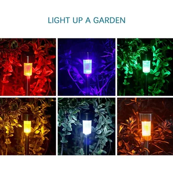 24pcs Mini Sončne LED Luči Ustvarjalni Vrt Svetilka iz Nerjavečega Jekla Poti Luči za Dvorišču Dovoz Krajine (Bela Svetloba)