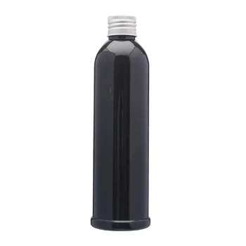 250 ml Črna Dolgo Krog Ramenski Aluminijasto Zaporko Steklenico 10PCS/VELIKO