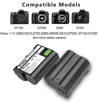 2500mAh SL-EL15C EN-EL15 Baterije za Nikon Z5, Z6, Z6 II, Z7, Z7II D7000 D7100 D7200, D850 D750 D7500 D810 D500 D800
